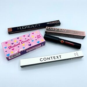 5 Lip Products: Mary Kay, Instant Crush, Context, Huda Beauty, Reina NEW